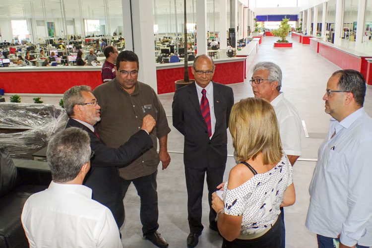 Conselheiro do TCE visita instalações do Centro Administrativo da Saúde