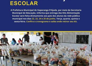 Prefeitura e Semed realizam mais uma entrega dos Kits de Alimentação Escolar em Itaporanga