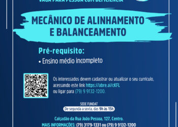 Fundat anuncia vaga de emprego para pessoa com deficiência