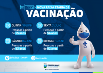 Imunização: Itabaiana vacinará pessoas a partir de 52 anos de idade