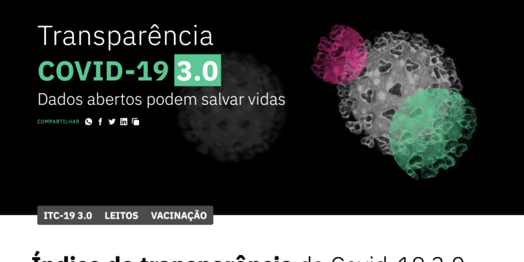 Sergipe é o primeiro do Nordeste no ranking nacional de transparência sobre a Covid-19