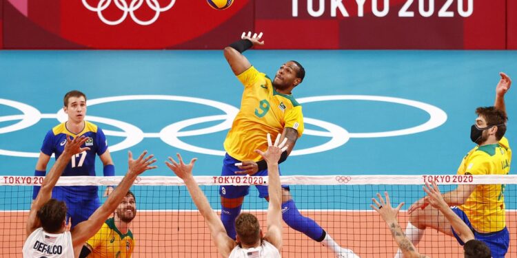 Olimpíada: Brasil bate EUA e se recupera no vôlei masculino
