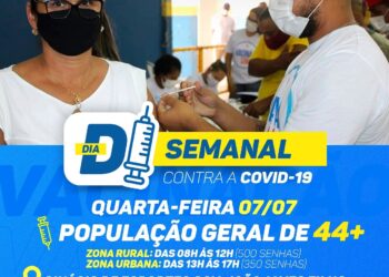 Prefeitura realiza dia D da vacinação contra a Covid-19 em Itaporanga