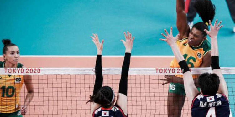 Seleção feminina de vôlei estreia com vitória sobre a Coreia do Sul nos Jogos Olímpicos de Tóquio