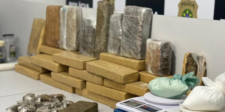 Denarc apreende 30 quilos de maconha tipo skunk e prende traficante em Nossa Senhora do Socorro