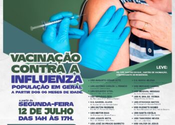 Prefeitura de Socorro iniciará vacinação contra Influenza para população em geral nesta segunda, 12