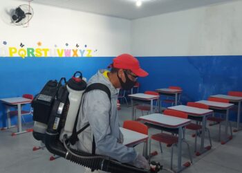 Propriá: Escolas municipais passam por desinfecção para o retorno de aulas presenciais