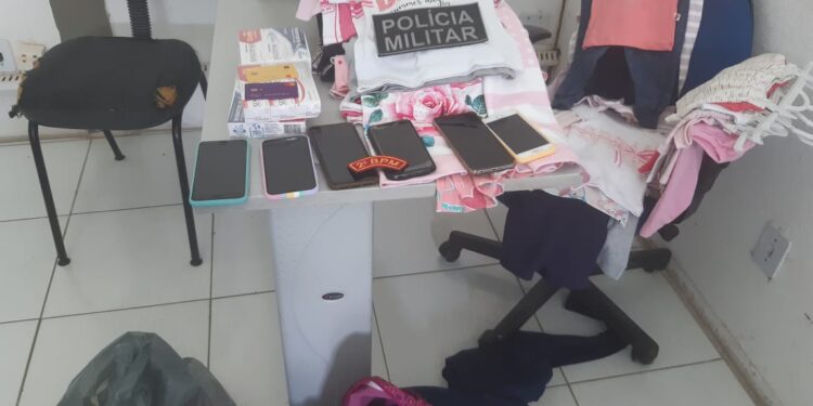 Polícia Militar flagra na cidade Propriá quadrilha especializada em furtos de lojas