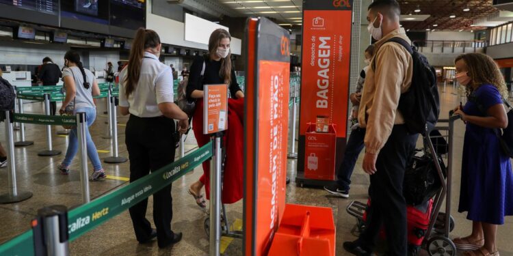 Voos domésticos em agosto chegam a 70% do cenário pré-pandemia