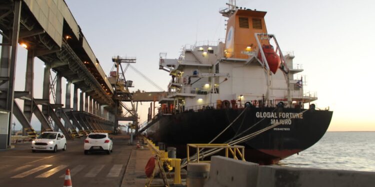 Terminal Marítimo sergipano exporta primeiro grande carregamento de milho para o mercado norte-americano