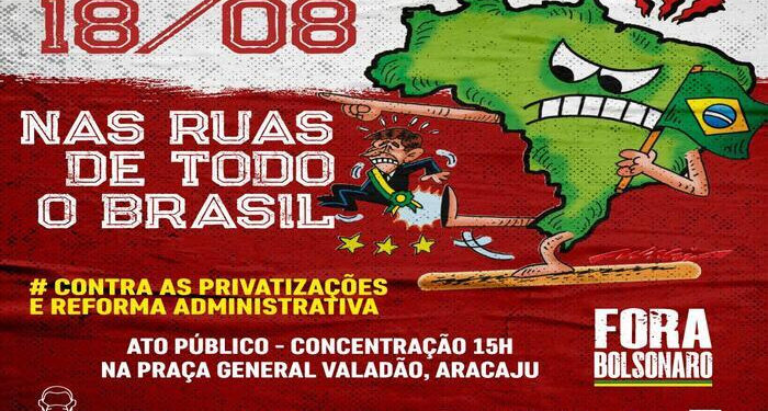 Atos em Aracaju vão marcar Dia Nacional de Luta do Serviço Público