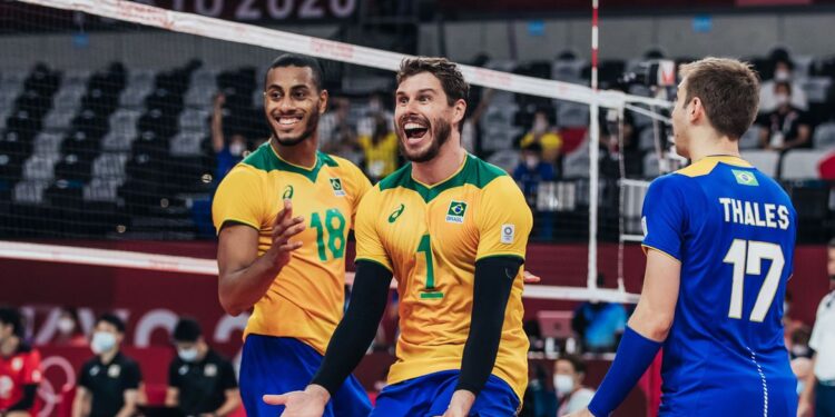 Vôlei: seleção masculina supera Japão e pega Comitê Russo na semi