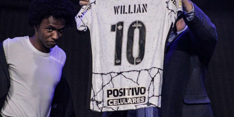 Willian fica com a camisa 10 do Corinthians e celebra: ‘Motivo de muito orgulho para mim’