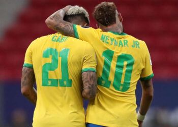 Gabigol e Neymar agitam as redes sociais após trocarem mensagens sobre o Flamengo