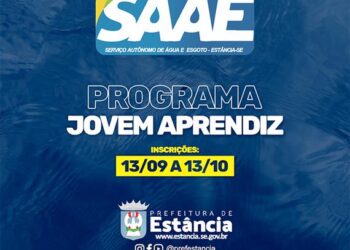 Estância: SAAE lança edital para Programa Jovem Aprendiz
