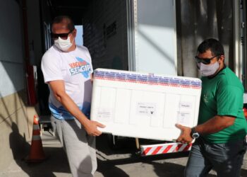 Saúde envia aos municípios, nesta segunda-feira, 147.990 vacinas contra a Covid-19