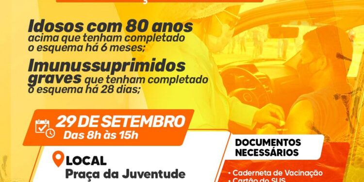 Prefeitura de Simão Dias aplicará 3ª dose em grupos específicos