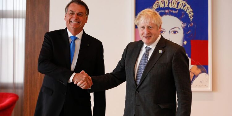Presidente Bolsonaro se reúne com primeiro-ministro britânico nos EUA
