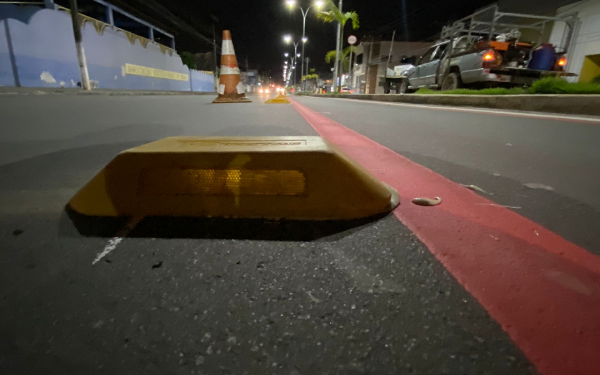 Itabaiana: Avenida Dr. Luiz Magalhães recebe nova sinalização horizontal