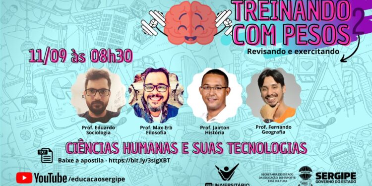Revisão Enem: Treinando com Pesos acontece em mais uma edição neste sábado, 11