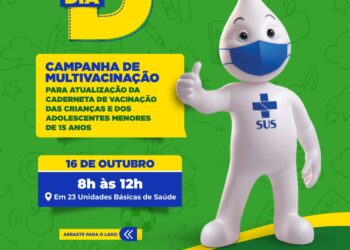Dia “D” da Campanha de Multivacinação para atualização da caderneta de vacinação das crianças e dos adolescentes menores de 15 anos ocorrerá neste sábado, 16, em Socorro