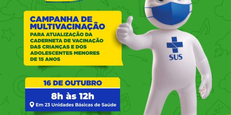 Dia “D” da Campanha de Multivacinação para atualização da caderneta de vacinação das crianças e dos adolescentes menores de 15 anos ocorrerá neste sábado, 16, em Socorro