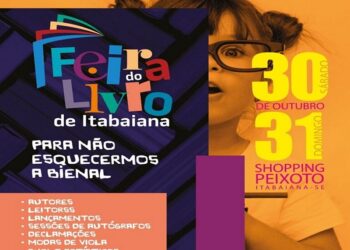Itabaiana sediará Feira de Livros nos dias 30 e 31
