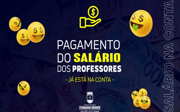 Itabaiana: salário dos professores é pago nesta sexta-feira, 22