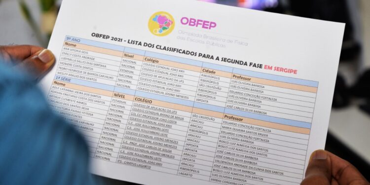 Mais de 120 alunos da rede estadual classificam-se para a segunda fase da Olimpíada Brasileira de Física