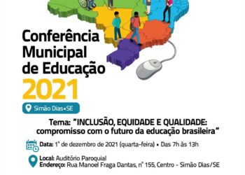 1ª Conferência Municipal de Educação será realizada em Simão Dias no dia 1 de dezembro