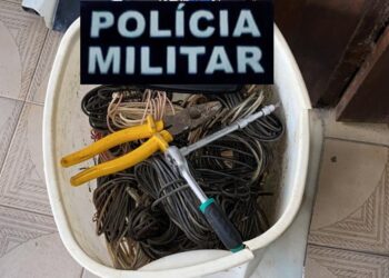Polícia Militar prende três homens por furto de fiação de cobre em Propriá