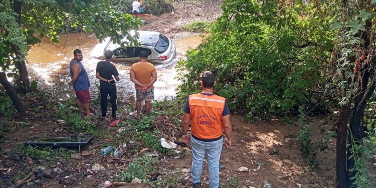 Dois homens morrem afogados após veículo cair em riacho no município de Canindé de São Francisco