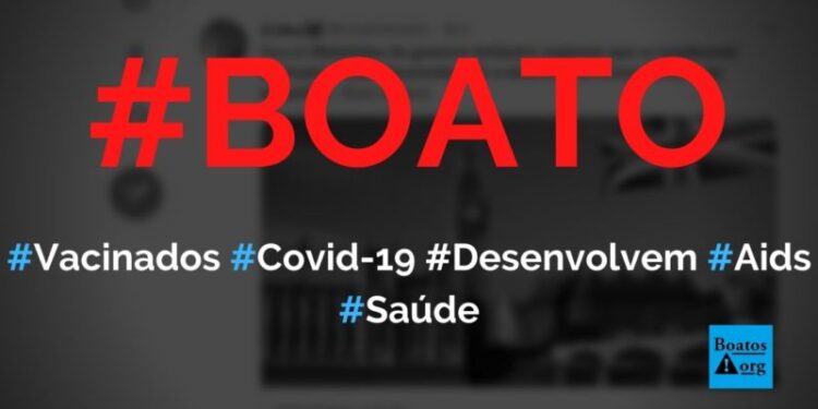 Ciência desmente boato de suposta relação entre vacinas e Aids