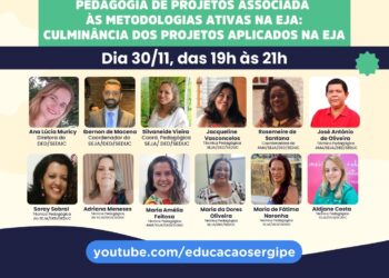 Projetos em metodologias ativas na EJA serão apresentados em live no dia 30 de novembro