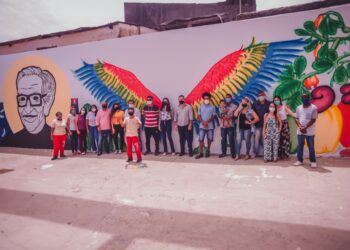 Restaurante Popular Padre Pedro inaugura mural com grafite sergipano
