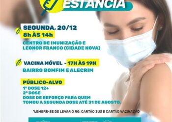 Covid-19 | Estância terá Vacina Móvel itinerante a partir de segunda-feira, 20