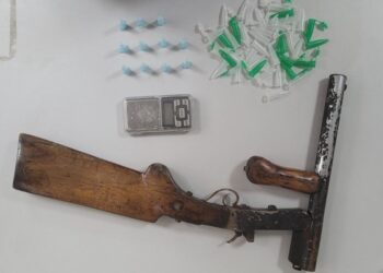 PC prende homem em flagrante por porte ilegal de arma e tráfico de drogas em Itabaiana