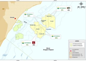 Petrobras declara comercialidade de 7 campos de exploração na bacia SE-AL