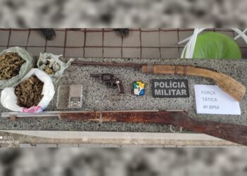 Polícia Militar apreende armas e drogas em Canindé do São Francisco