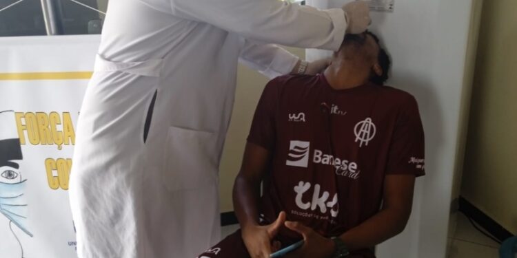 FSF realiza testagem em clubes e seis atletas do Maruinense e cinco do Falcon testam positivo para Covid-19