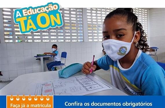 Abertas matrículas para rede pública municipal de ensino