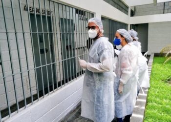 Força-Tarefa Covid-19 da UFS realiza testagem na Cadeia Pública de Estância