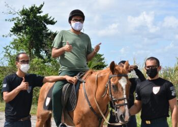 Equoterapia do Esquadrão de Polícia Montada retoma atividades