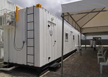 PMA instala contêiner de síndrome gripal no Fernando Franco