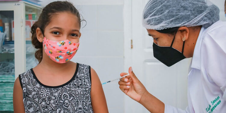 Prefeitura de Lagarto inicia vacinação contra a Covid-19 em crianças a partir de 8 anos