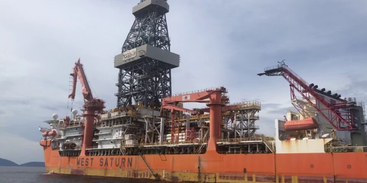Perfuração de poço pioneiro pela ExxonMobil em águas profundas é iniciada em Sergipe