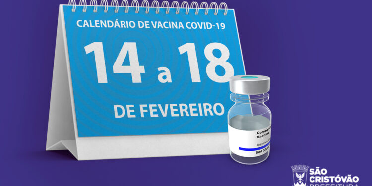 São Cristóvão: confira o calendário de vacinação contra covid de 14 a 18 de fevereiro
