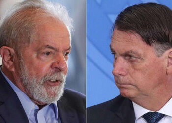 Vantagem de Lula sobre Bolsonaro cai para 8 pontos, diz pesquisa