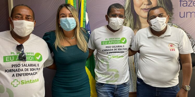 Sintasa e Sindconam-SE buscam apoio de Kitty Lima para equiparação de reajuste salarial de 34% do Governo do Estado