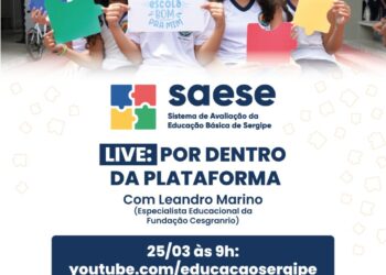 Plataforma de Devolutivas Pedagógicas do Saese será tema de live nesta sexta-feira, 25